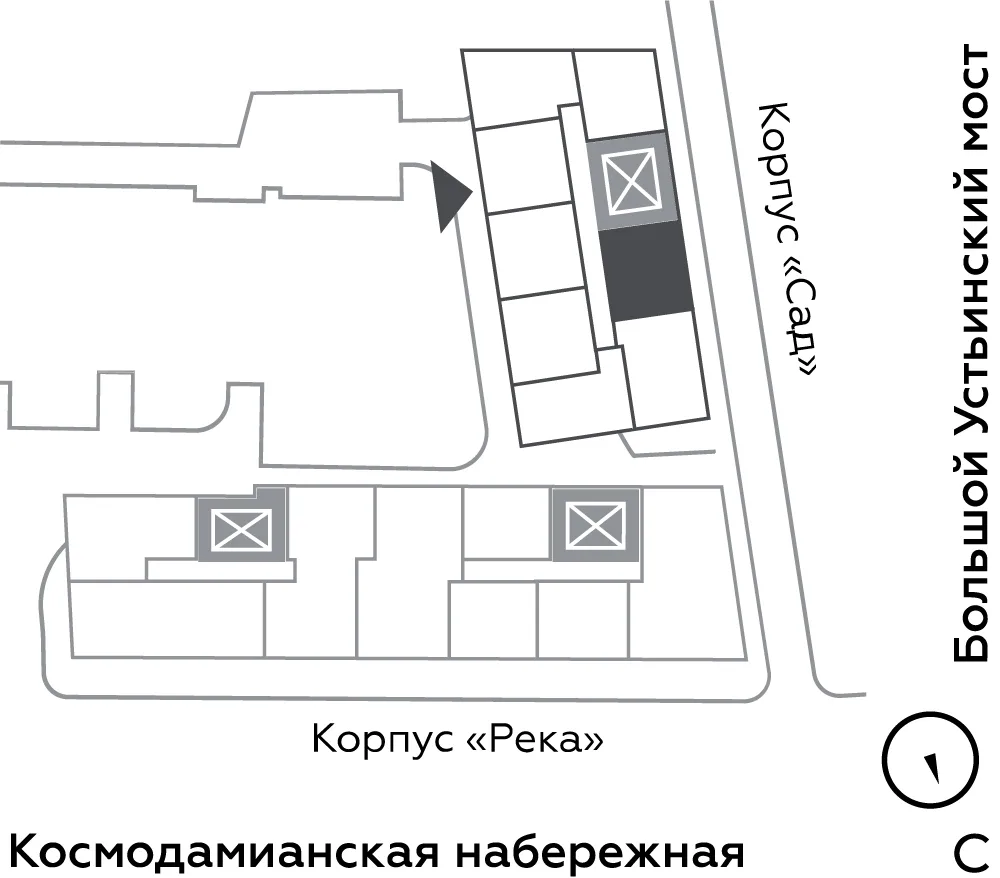Планировка: 52,4 м², квартира №19